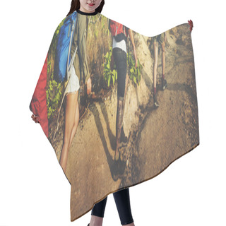 Personality  Best Friends Trekking Together  Hair Cutting Cape