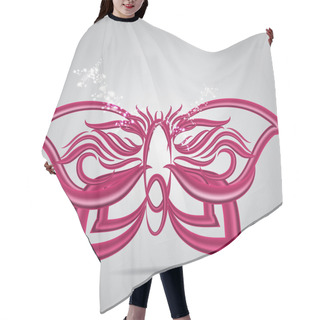 Personality  Purple Butterfly, Vector Design Hair Cutting Cape