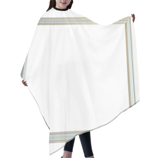 Personality  White Picture Frame Hair Cutting Cape