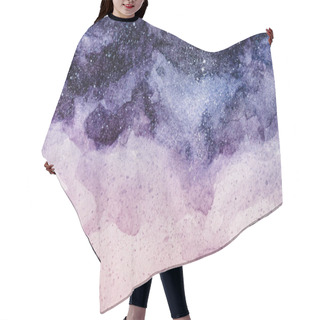 Personality  Full Frame Image Of Night Sky Painting With Purple And Pink Watercolor Paints Background Hair Cutting Cape