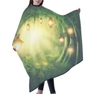 Personality  Road In A Dark Forest Hair Cutting Cape