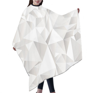 Personality  White Crumpled Abstract Background Hair Cutting Cape