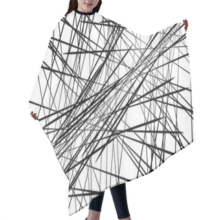 Personality  Random Chaotic Lines Pattern  Hair Cutting Cape