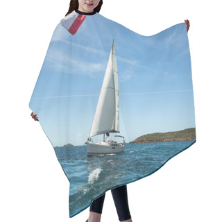 Personality  Sailboat On  Water Hair Cutting Cape