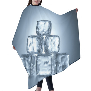 Personality  Ice Cubes Pyramid Hair Cutting Cape