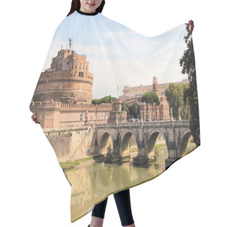 Personality  Rome, Italy. View Of The Castel Sant'angelo In The Summer Hair Cutting Cape