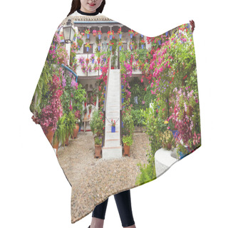 Personality  Courtyard With Flowers Decorated  - Patio Fest, Spain, Europe Hair Cutting Cape