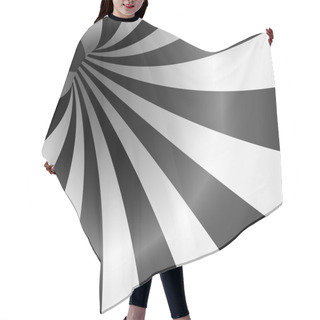 Personality  Black And White Striped Background Hair Cutting Cape