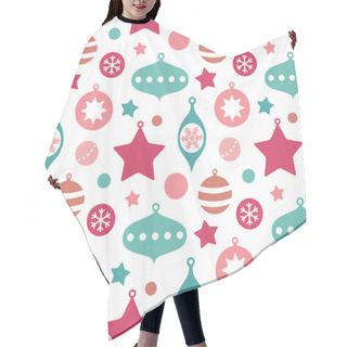 Personality  Cute Christmas Toys Seamless Pattern Hair Cutting Cape