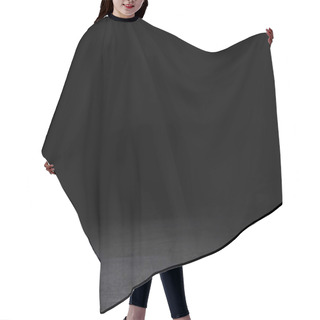 Personality  Dark Grey Striped Wooden Background On Black Hair Cutting Cape