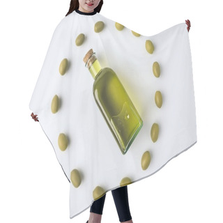 Personality  Glass Bottle With Olive Oil  Hair Cutting Cape