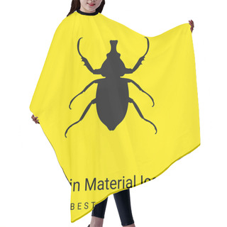Personality  Animal Longhorned Insect Shape Minimal Bright Yellow Material Icon Hair Cutting Cape