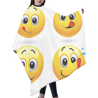 Personality  SMILEY Hair Cutting Cape
