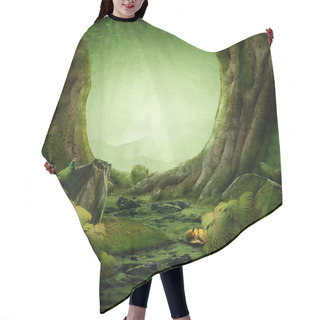 Personality  Dreamily Forest Hair Cutting Cape