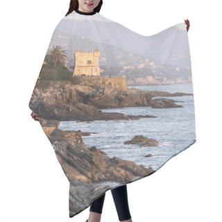 Personality  Tower On The Cliffs Of Nervi Hair Cutting Cape