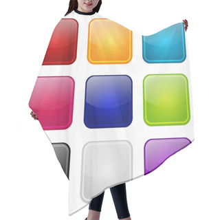 Personality  Set Of Apps Color Icons Hair Cutting Cape