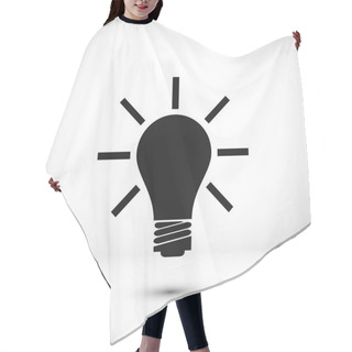 Personality  Light Bulb Icon Hair Cutting Cape