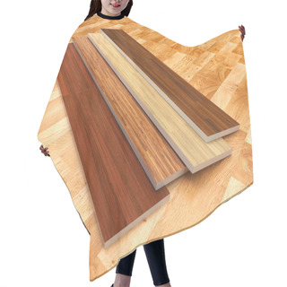 Personality  Wood Floor Hair Cutting Cape