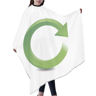 Personality  Vector Refresh Symbol Hair Cutting Cape