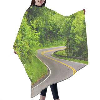 Personality  Curve On Newfound Gap Road At Great Smoky Mountains National Par Hair Cutting Cape