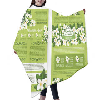 Personality  Spring Vector Wishes Posters Of Flowers Bunches Hair Cutting Cape