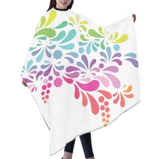 Personality  Rainbow Silhouette Vector Arc Drop Design Element Hair Cutting Cape