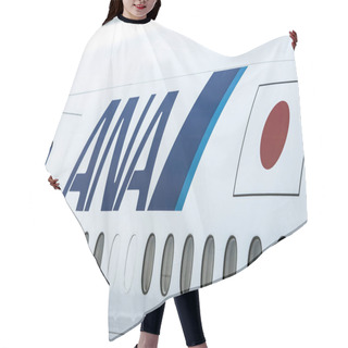 Personality  TOKYO - MAY 02: All Nippon Air Or Short ANA Airplane In Tokyo Narita Airport On May 02. 2018 In Japan Hair Cutting Cape
