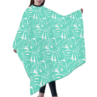 Personality  Seamless Pattern With Tropical Leaves Hair Cutting Cape