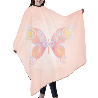 Personality  Butterfly Of Vector Design Hair Cutting Cape