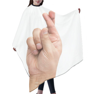 Personality  Finger Crossed Hair Cutting Cape