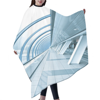 Personality  Textured Blue Ceiling Inside Airport Hair Cutting Cape