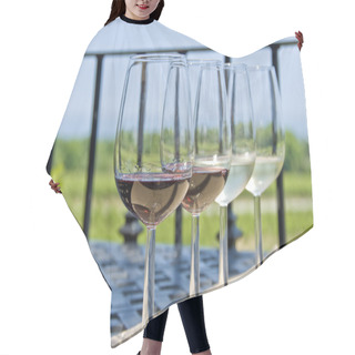 Personality  Wine Tasting By The Vineyard Hair Cutting Cape