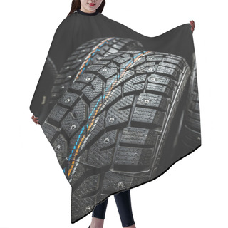 Personality  Black Tire In Studio Hair Cutting Cape