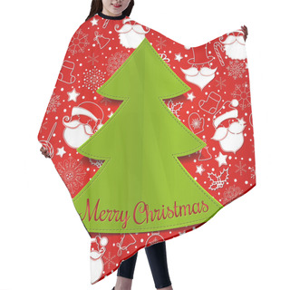 Personality  Modern Abstract Christmas Tree Background Hair Cutting Cape