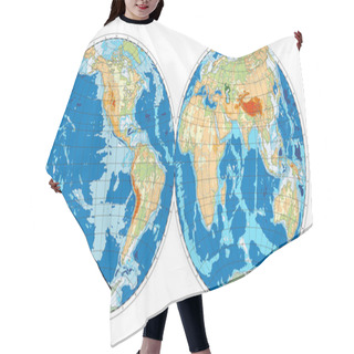 Personality  Hemisphere Of Earth Hair Cutting Cape