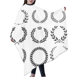 Personality  Set Of Laurel Wreaths Hair Cutting Cape