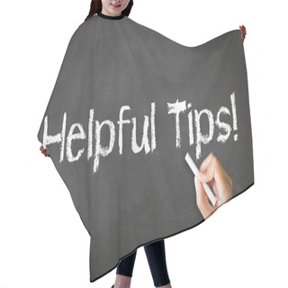 Personality  Helpful Tips Chalk Illustration Hair Cutting Cape