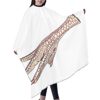Personality  Chicken Foot Drawing  Hair Cutting Cape