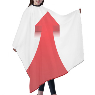 Personality  Red Arrow Hair Cutting Cape