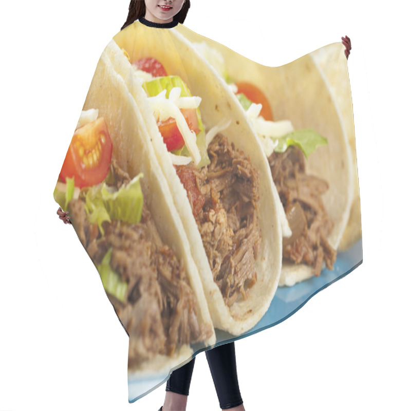 Personality  Fresh Homemade Shredded Beef Tacos Hair Cutting Cape