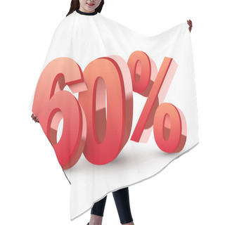 Personality  3d Shiny Red Discount Collection - 60 Percent Hair Cutting Cape