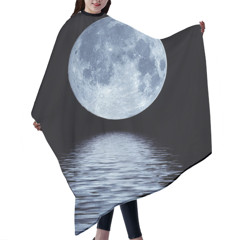Personality  Full moon over water hair cutting cape