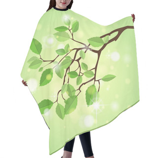 Personality  Summer Branch,  Vector Illustration   Hair Cutting Cape