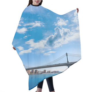 Personality  Manhattan Bridge And Skyline From Brooklyn NYC Hair Cutting Cape