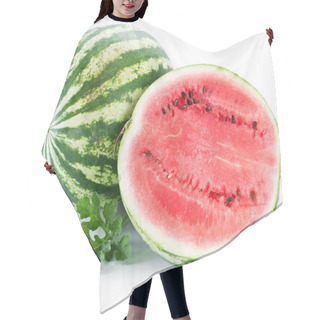 Personality  Watermelon With A Slice And Leaves Hair Cutting Cape
