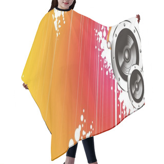 Personality  Music Abstract Frame Hair Cutting Cape