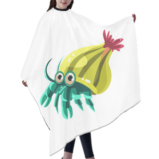 Personality  Hermit Crab. Vector Illustration Hair Cutting Cape
