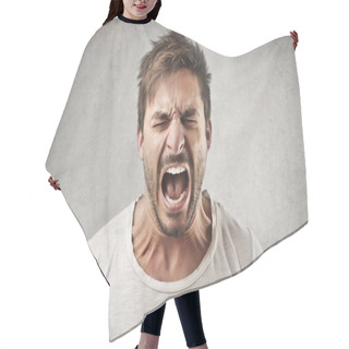 Personality  Screaming Man Hair Cutting Cape