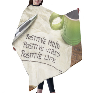 Personality  Positive Mind, Vibes And Life Hair Cutting Cape