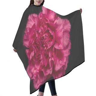 Personality  Pink Carnation Flower Hair Cutting Cape